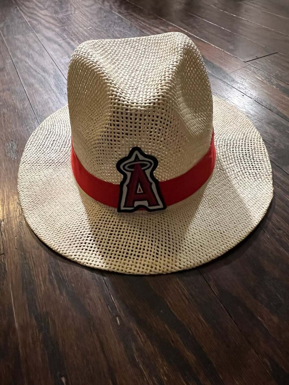 Los Angeles Angels MLB Straw Fedora Hat with San Diego Zoo Safari Park Band